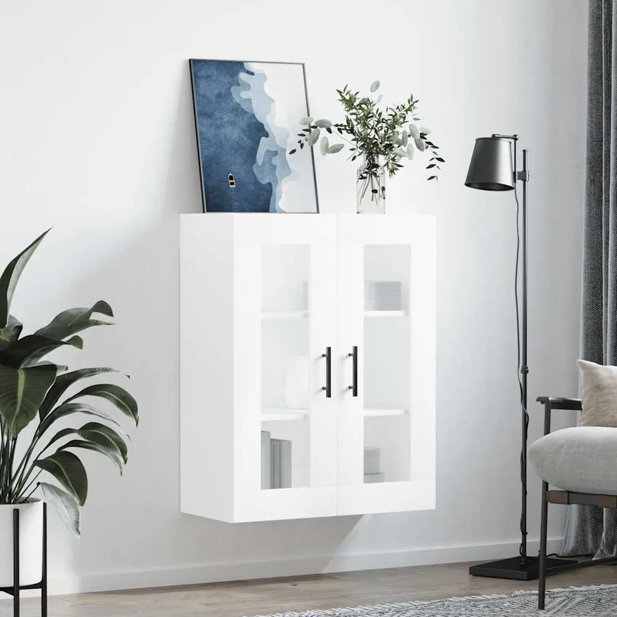 Armoire murale blanc 69,5x34x90 cm - 3