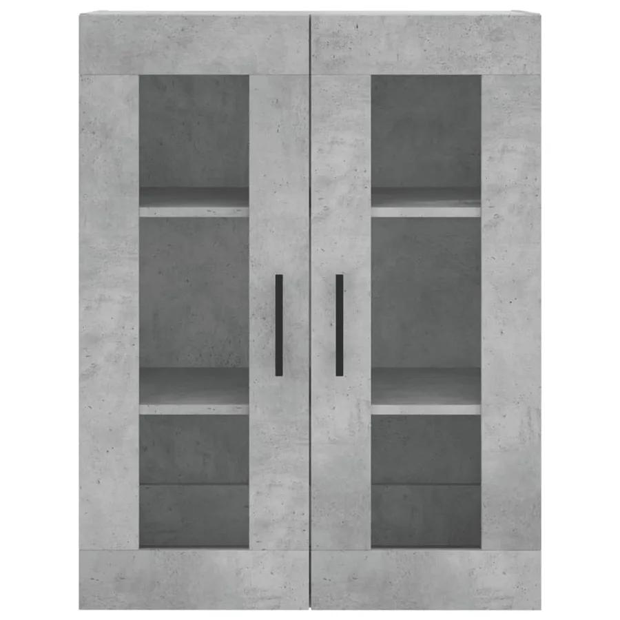 Armoires murales 2 pcs gris béton bois d'ingénierie - 6