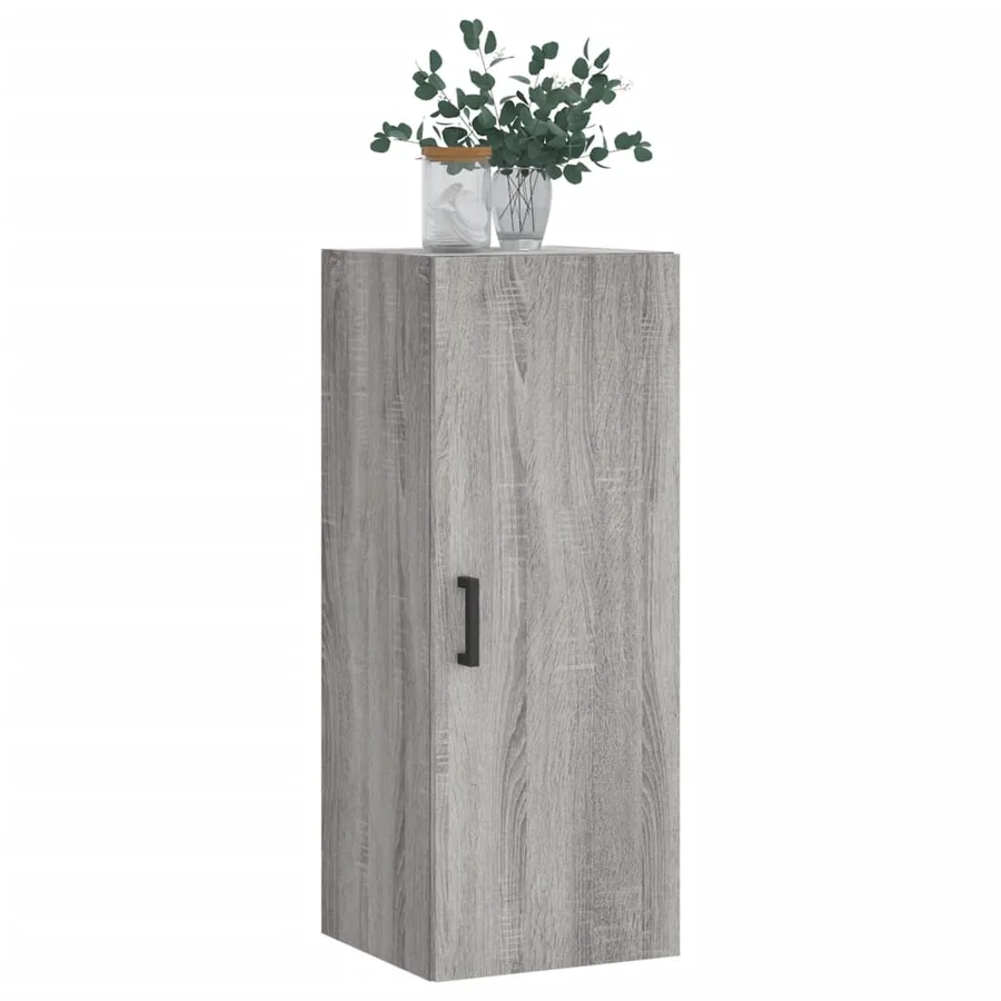 Armoire murale sonoma gris 34,5x34x90 cm - 4