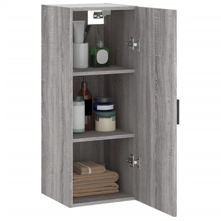 Armoire murale sonoma gris 34,5x34x90 cm - 5