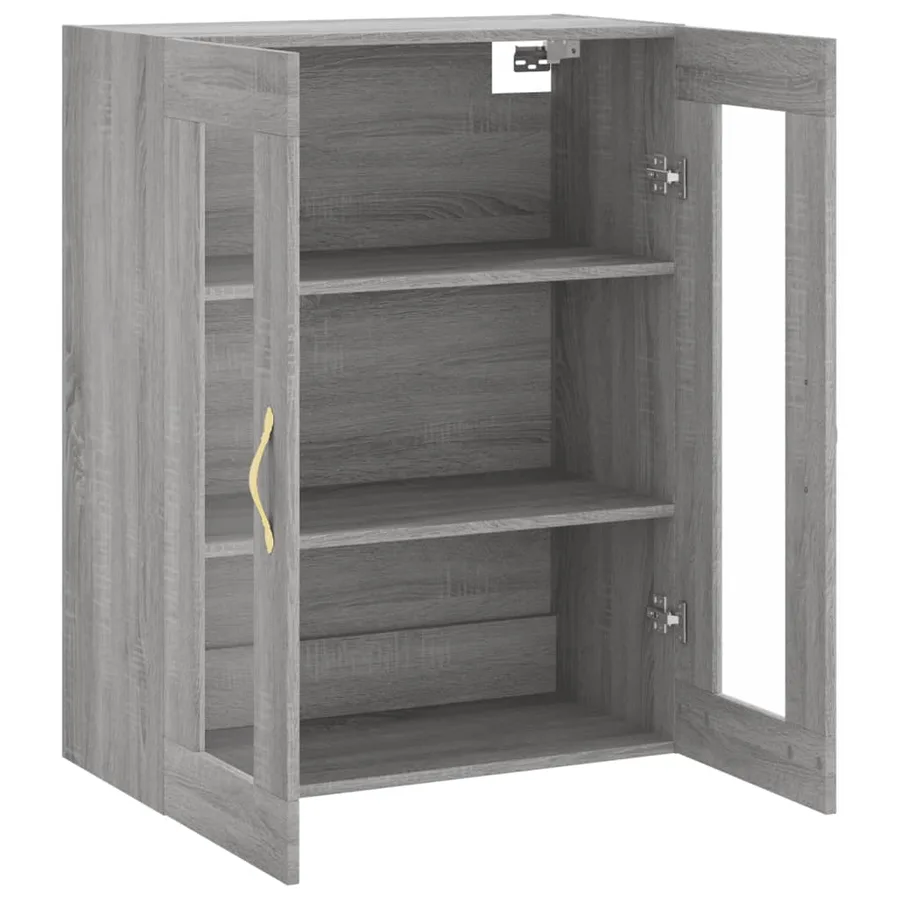 Armoire murale sonoma gris 69,5x34x90 cm - 6