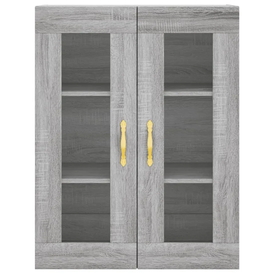 Armoire murale sonoma gris 69,5x34x90 cm - 7