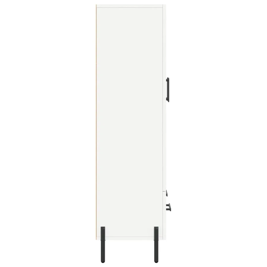 Buffet haut blanc 69,5x31x115 cm bois d'ingénierie - 7