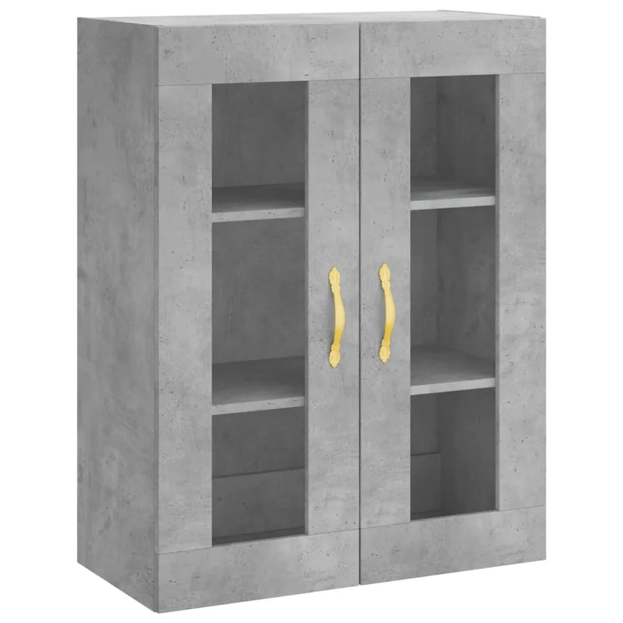 Armoire murale gris béton 69,5x34x90 cm - 2
