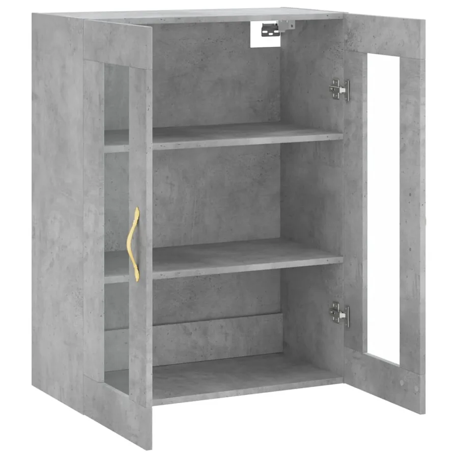 Armoire murale gris béton 69,5x34x90 cm - 6