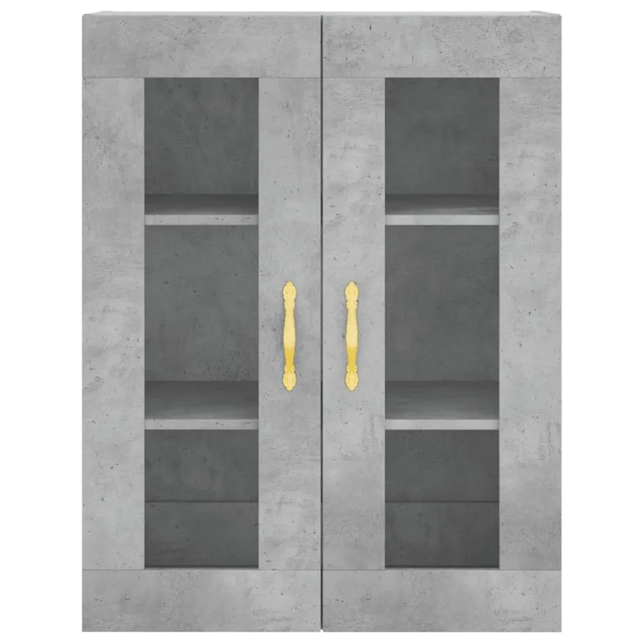 Armoire murale gris béton 69,5x34x90 cm - 7