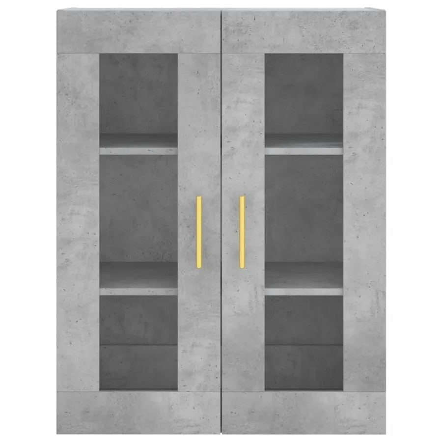 Armoire murale gris béton 69,5x34x90 cm - 7