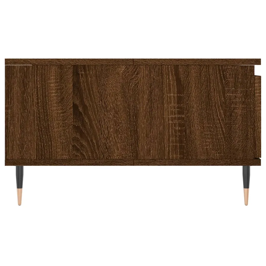 Table basse chêne marron 90x60x35 cm bois d'ingénierie - 7