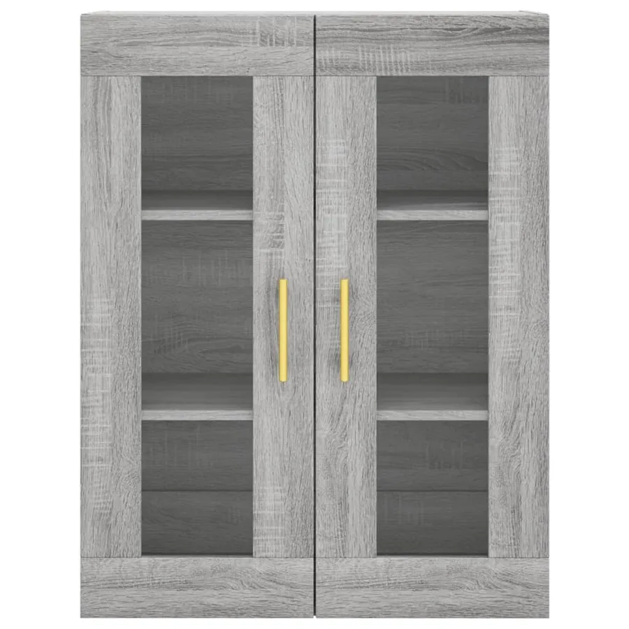 Buffet haut Sonoma gris 69,5x34x180 cm Bois d'ingénierie - 6