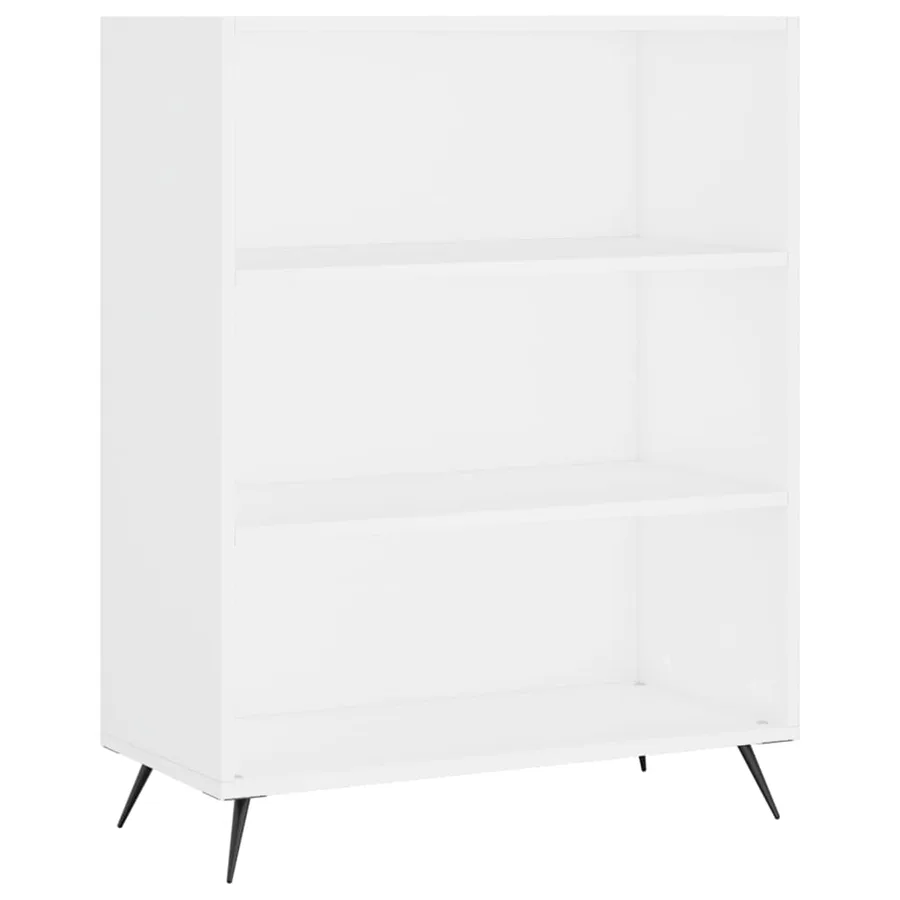 Buffet haut Blanc 69,5x34x180 cm Bois d'ingénierie - 6