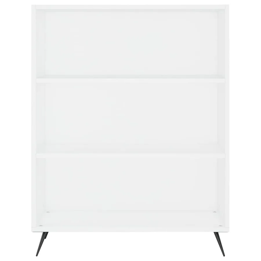 Buffet haut Blanc 69,5x34x180 cm Bois d'ingénierie - 7