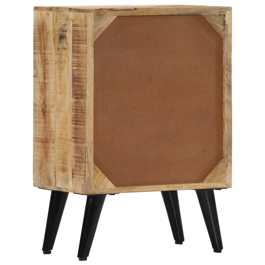Table de chevet 40 x 30 x 60 cm Bois de manguier massif - 4