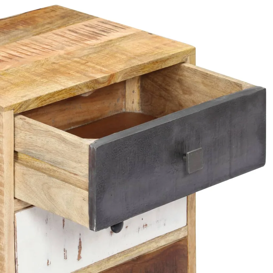 Table de chevet 40 x 30 x 60 cm Bois de manguier massif - 5
