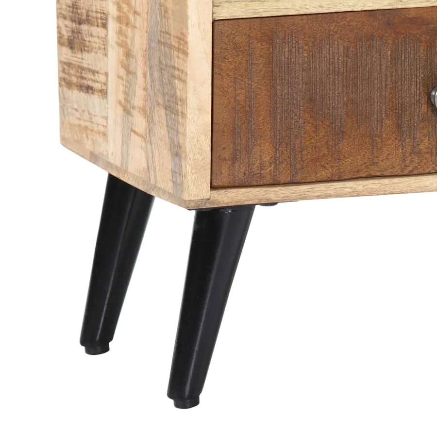 Table de chevet 40 x 30 x 60 cm Bois de manguier massif - 6