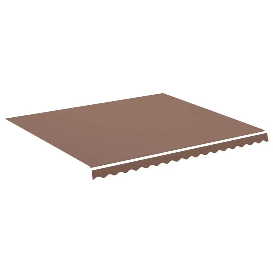 Tissu de remplacement pour auvent marron 4x3,5 m polyester - 2