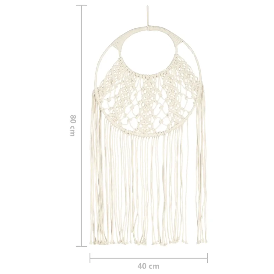 Cintre mural en macramé 40x80 cm Coton - 6