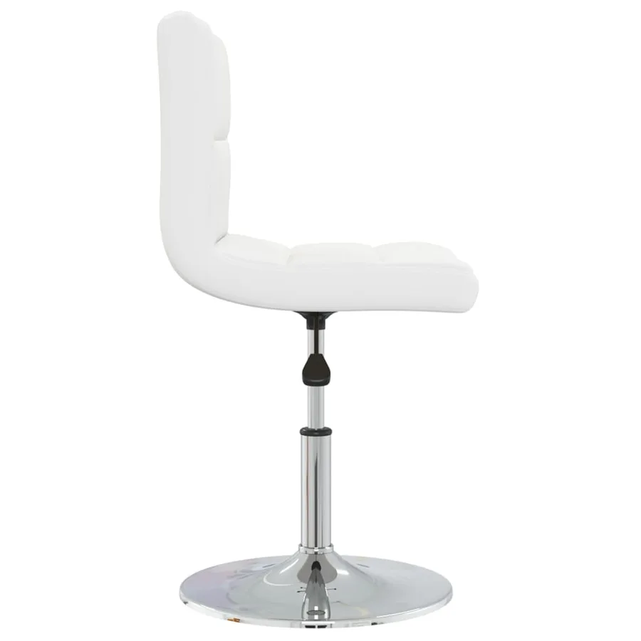 Chaises à manger lot de 2 blanc similicuir - 5