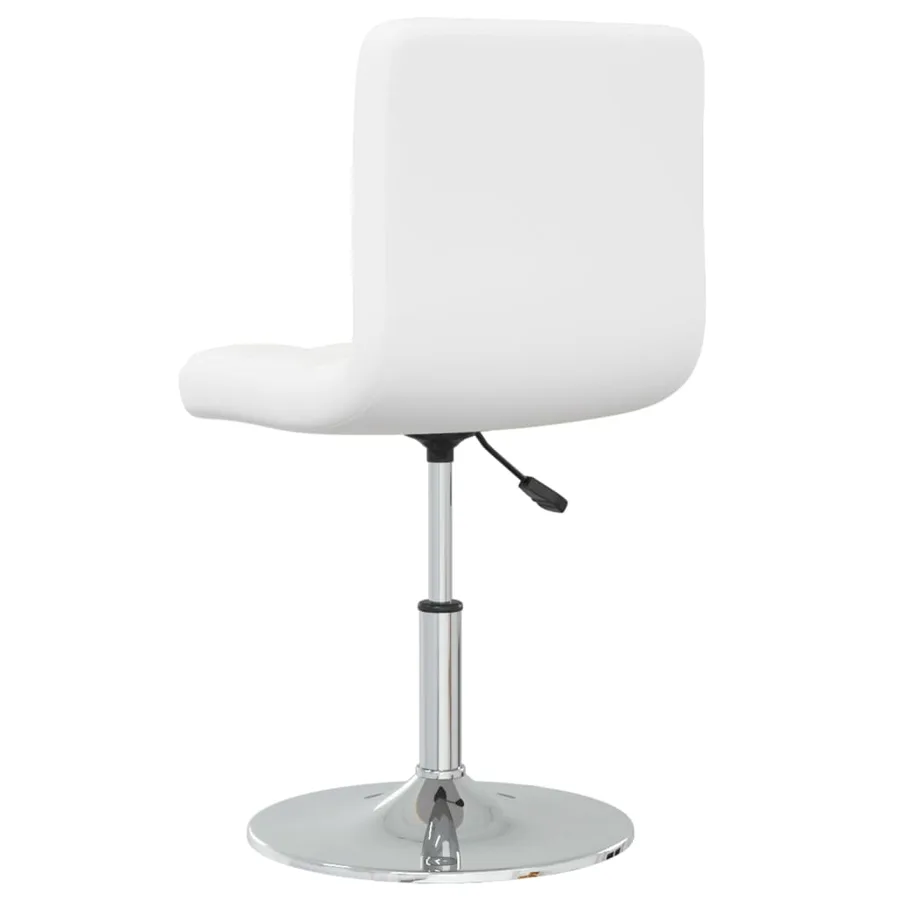 Chaises à manger lot de 2 blanc similicuir - 6