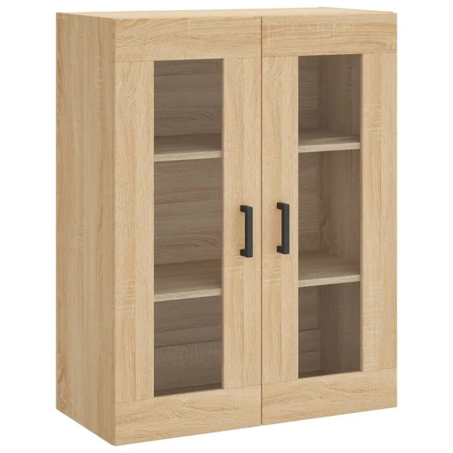Buffet haut Chêne sonoma 69,5x34x180 cm Bois d'ingénierie - 5