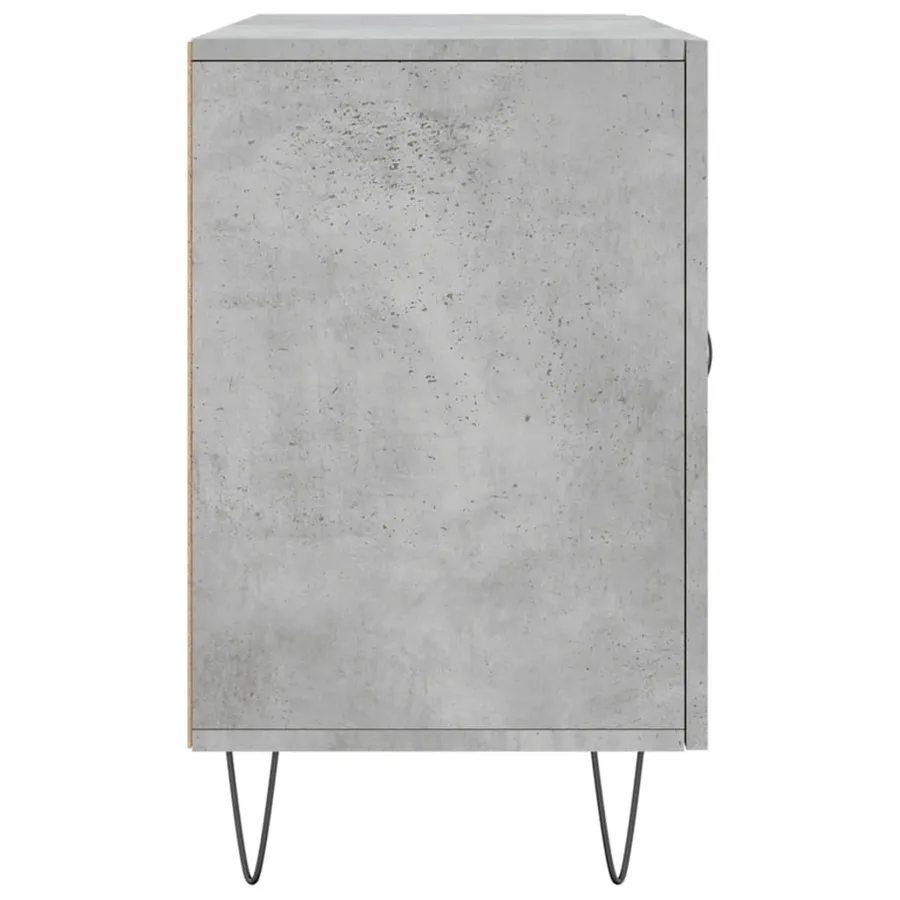Buffet gris béton 100x36x60 cm bois d'ingénierie - 7