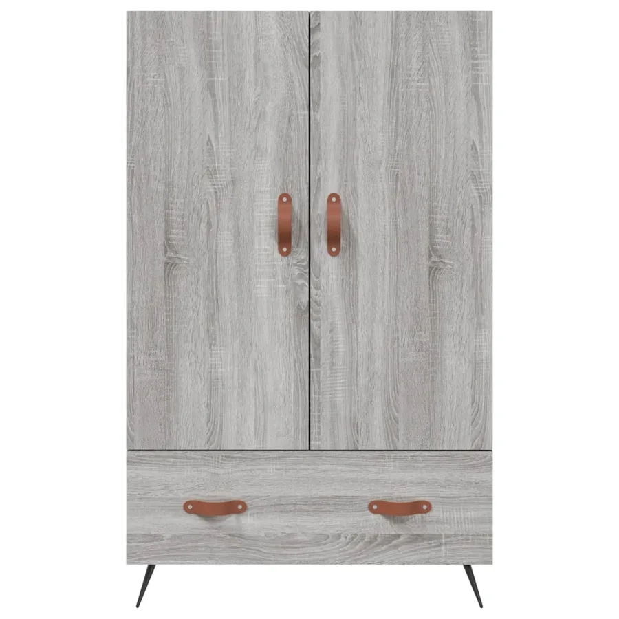 Buffet haut sonoma gris 69,5x31x115 cm bois d'ingénierie - 6