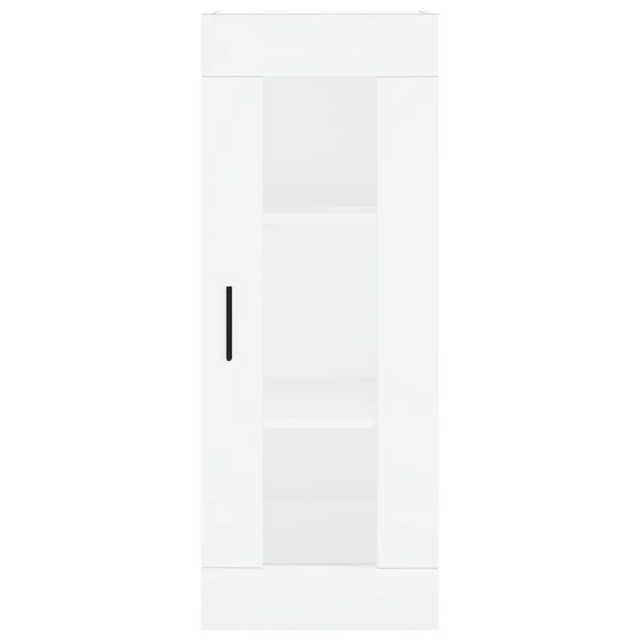 Buffet haut Blanc 34,5x34x180 cm Bois d'ingénierie - 6