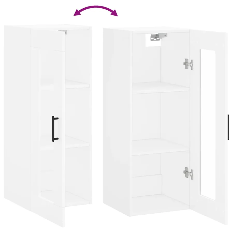 Armoire murale blanc 34,5x34x90 cm - 10