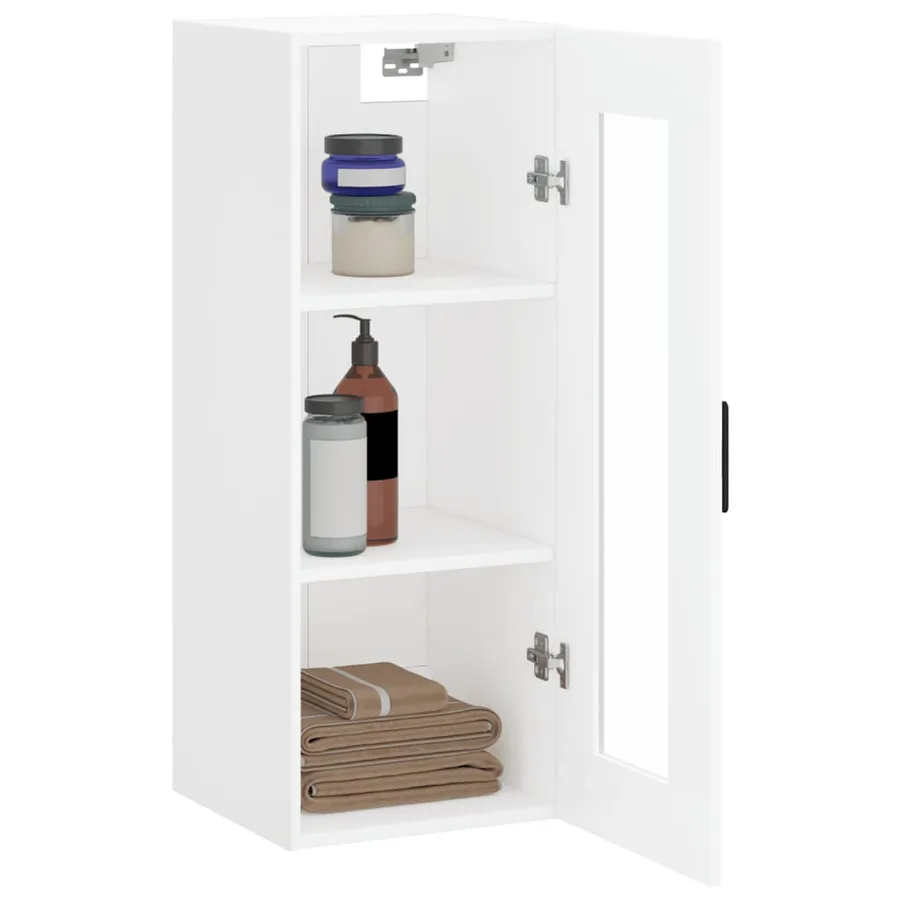 Armoire murale blanc 34,5x34x90 cm - 5