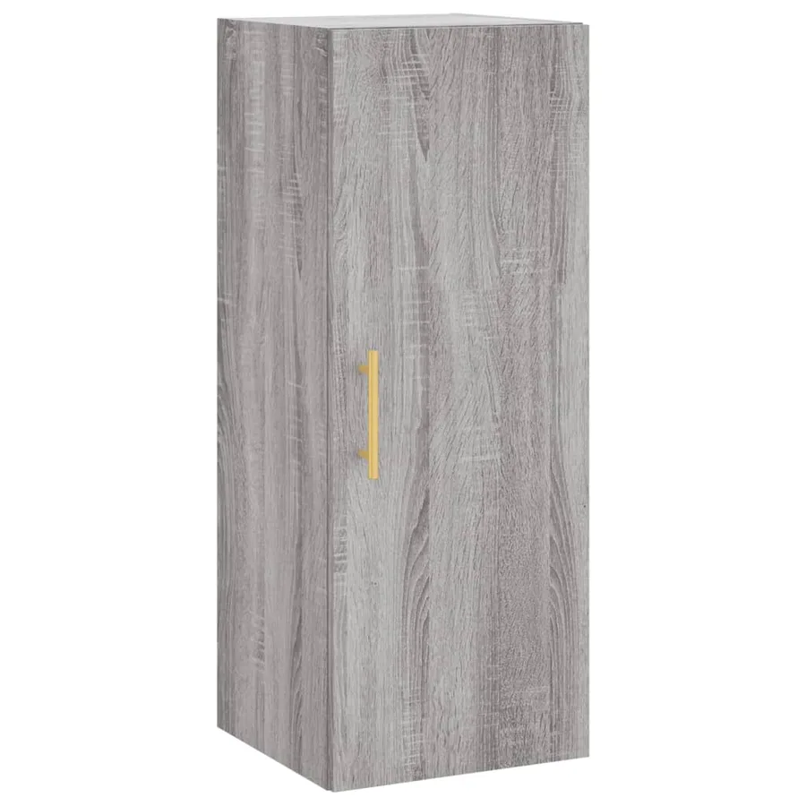Buffet haut Sonoma gris 34,5x34x180 cm Bois d'ingénierie - 5