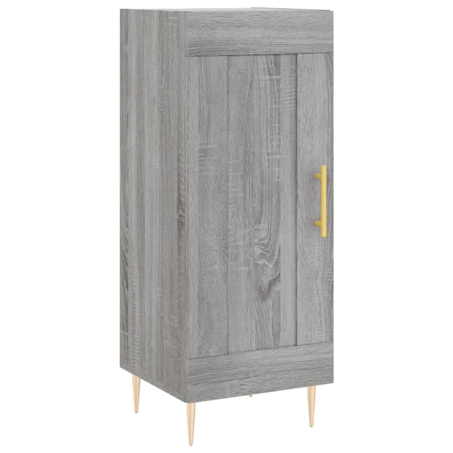 Buffet haut Sonoma gris 34,5x34x180 cm Bois d'ingénierie - 7