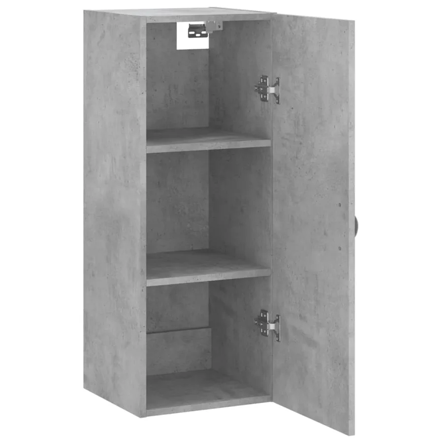 Armoire murale gris béton 34,5x34x90 cm - 7
