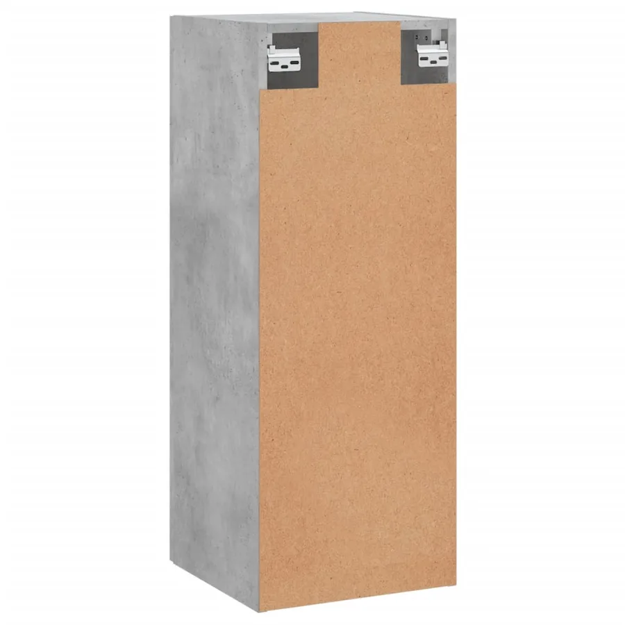 Armoire murale gris béton 34,5x34x90 cm - 9