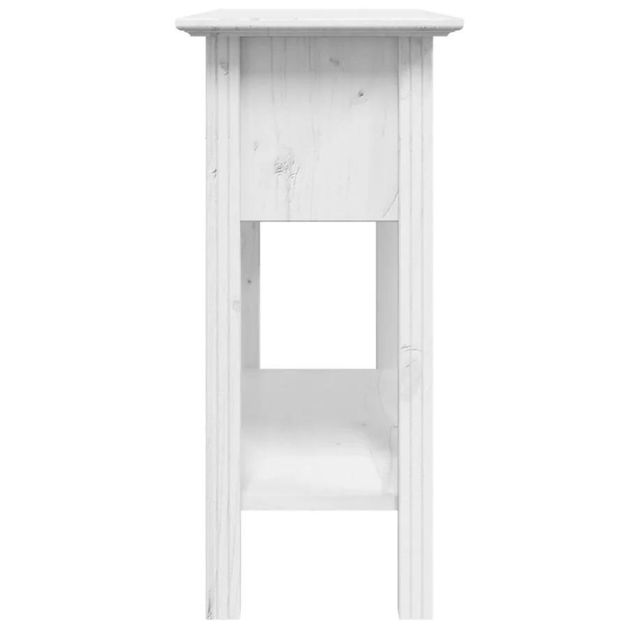Table console BODO blanc 91x35x74 cm bois de pin massif - 5