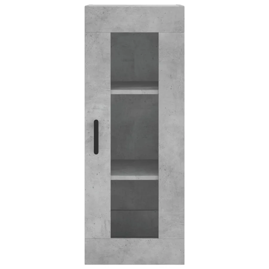 Buffet haut Gris béton 34,5x34x180 cm Bois d'ingénierie - 6