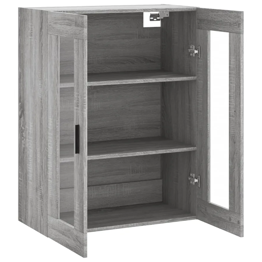Armoire murale sonoma gris 69,5x34x90 cm - 6