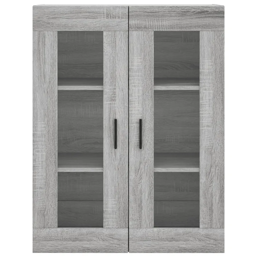 Armoire murale sonoma gris 69,5x34x90 cm - 7