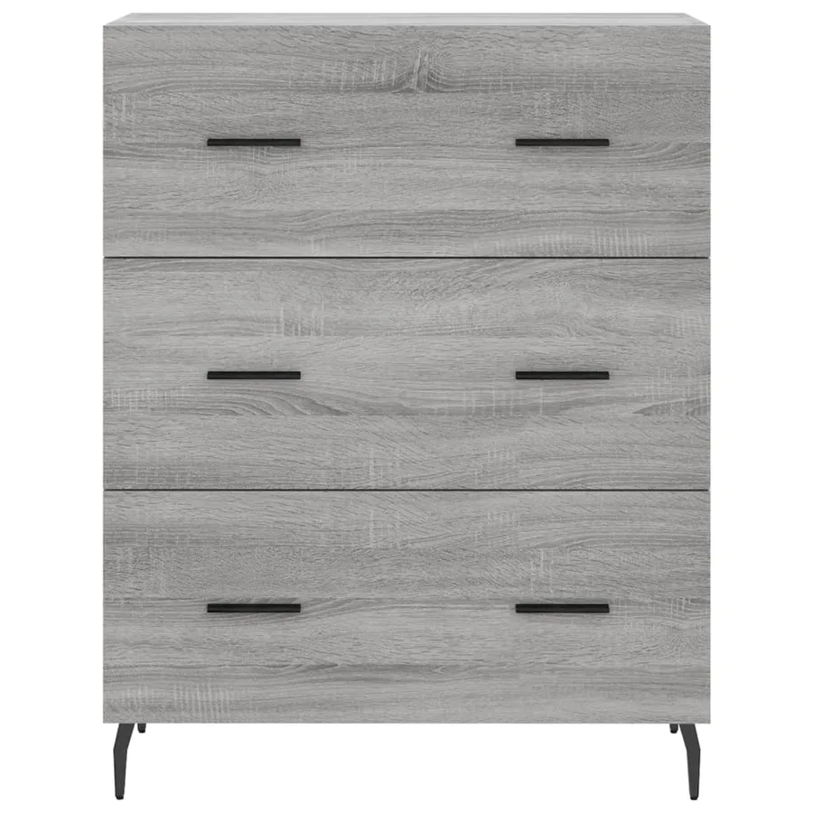 Buffet haut Sonoma gris 69,5x34x180 cm Bois d'ingénierie - 8