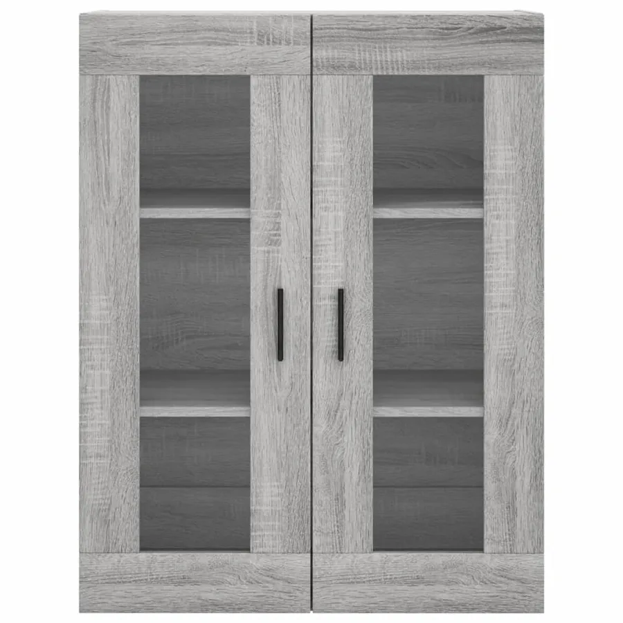Buffet haut Sonoma gris 69,5x34x180 cm Bois d'ingénierie - 6