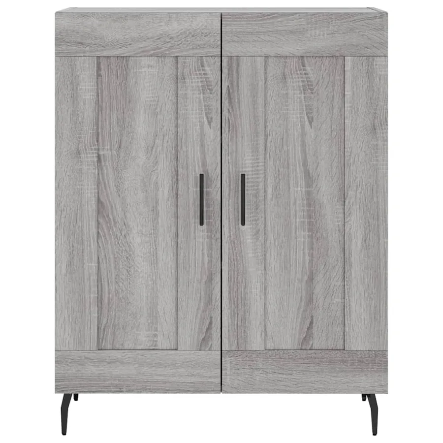 Buffet haut Sonoma gris 69,5x34x180 cm Bois d'ingénierie - 8