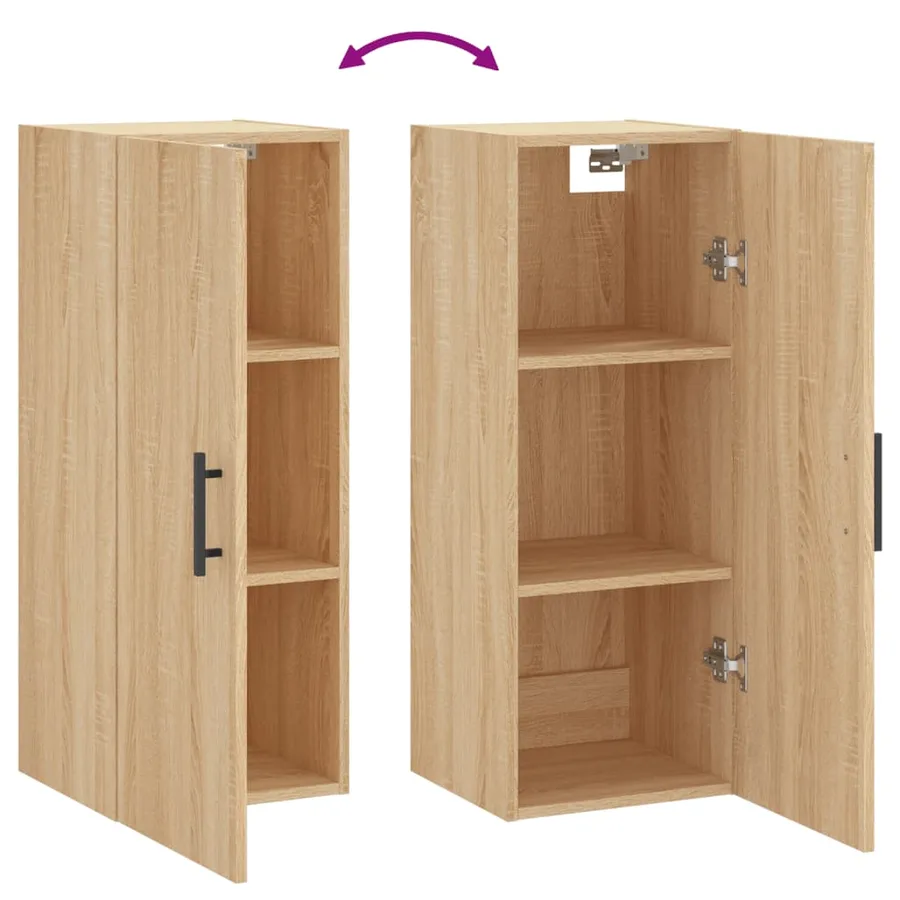 Armoire murale chêne sonoma 34,5x34x90 cm - 10
