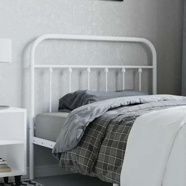 Tête de lit de remplacement métal blanc 100 cm