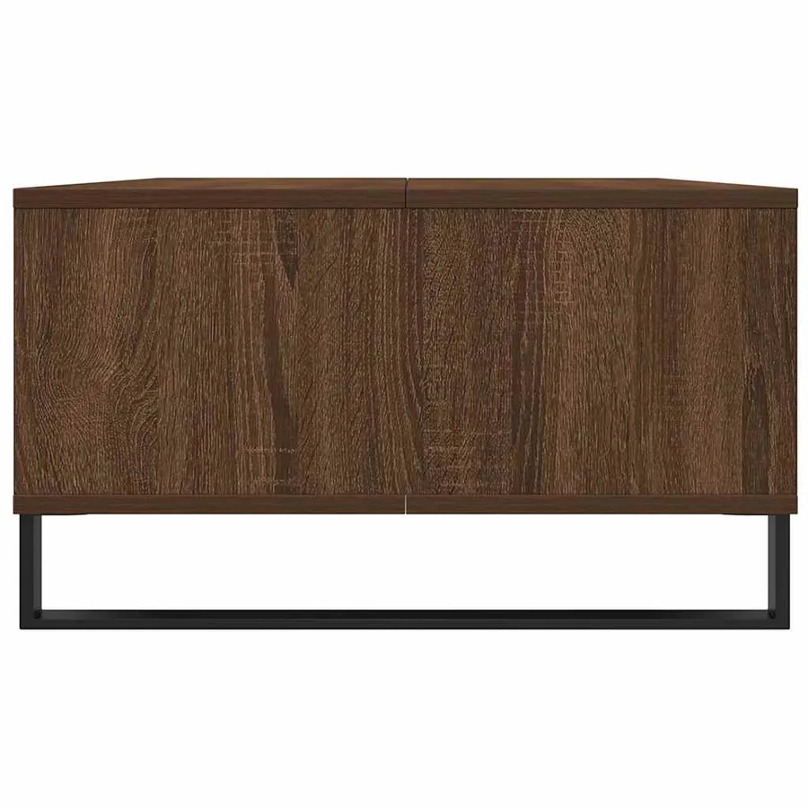 Table basse chêne marron 104x60x35 cm bois d'ingénierie - 6