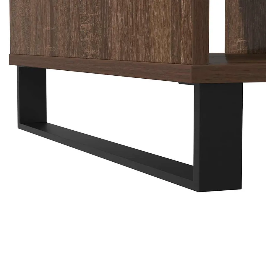 Table basse chêne marron 104x60x35 cm bois d'ingénierie - 8