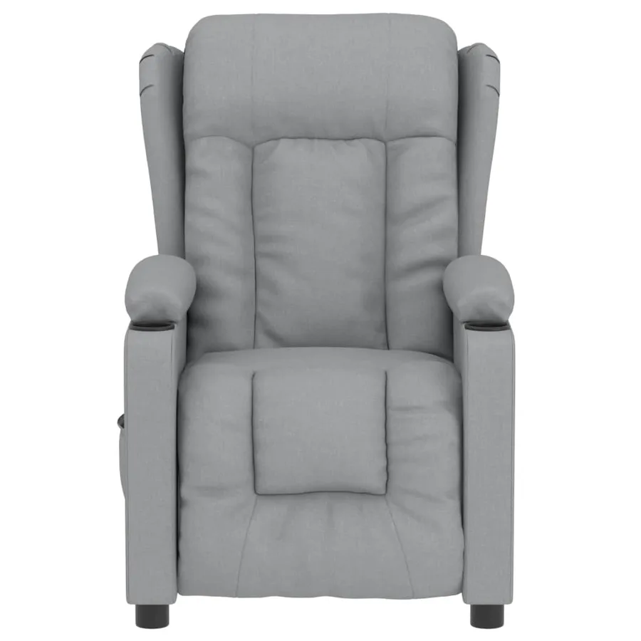 Fauteuil inclinable électrique Gris clair Tissu - 4