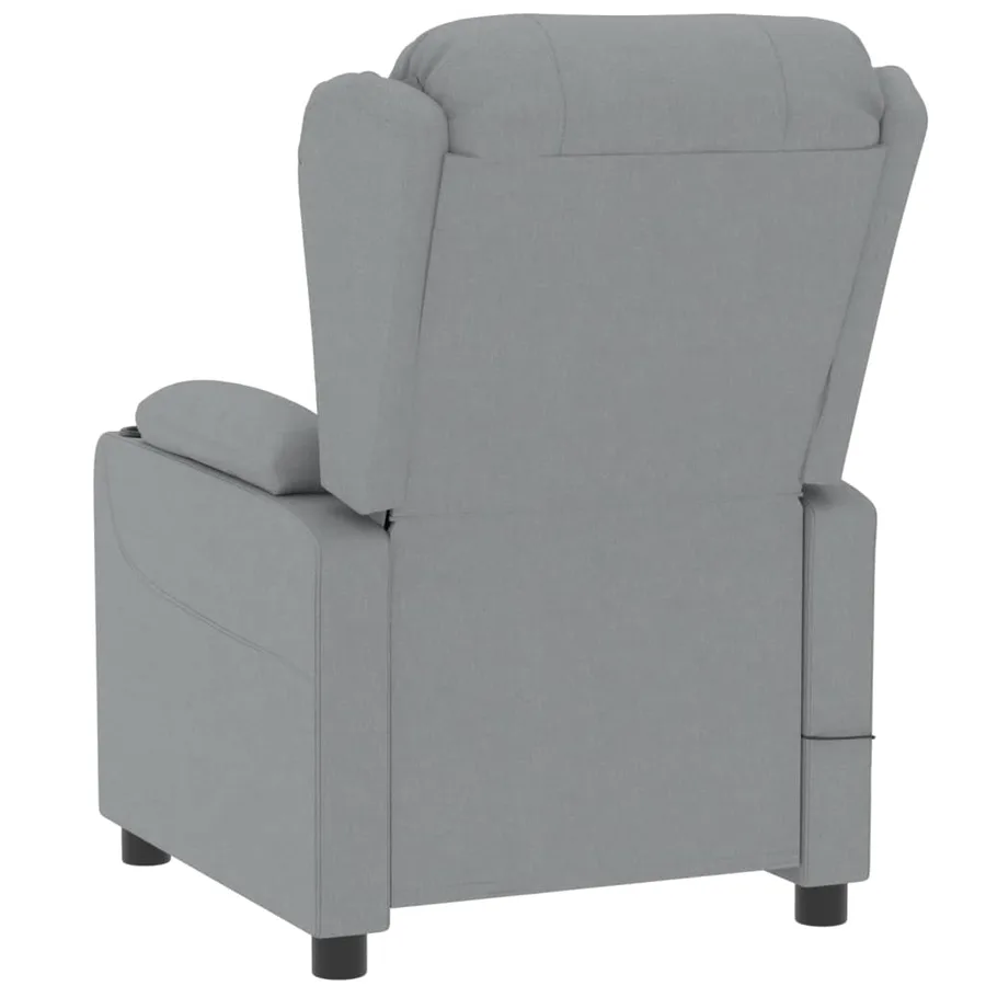 Fauteuil inclinable électrique Gris clair Tissu - 6
