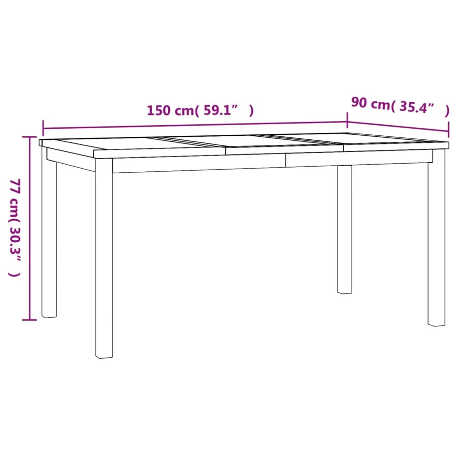 Ensemble à manger de jardin 7 pcs Bois de teck solide - 11