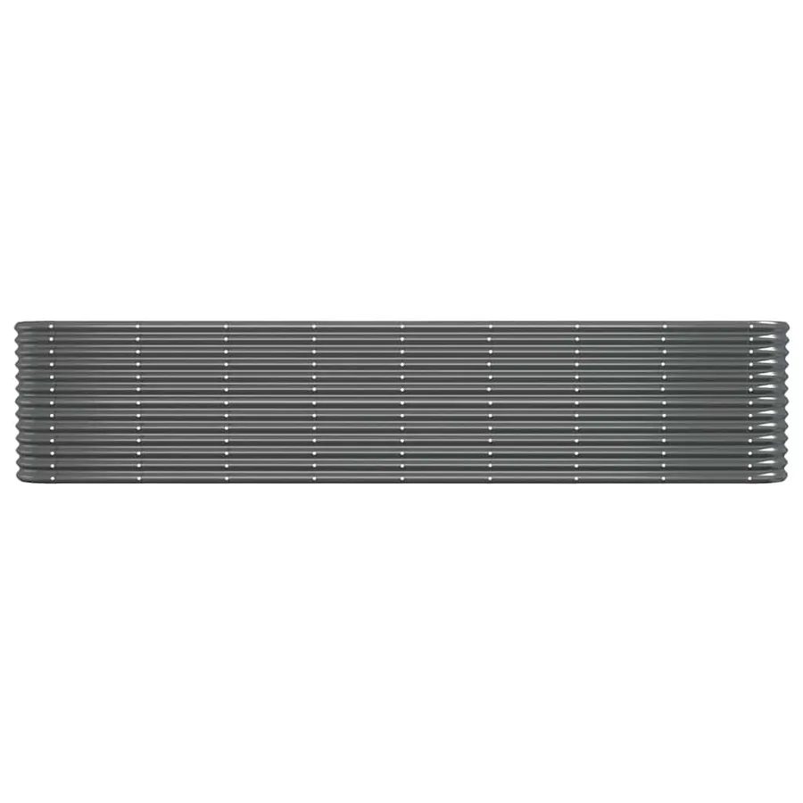 Lit surélevé de jardin Acier galvanisé Anthracite - 3