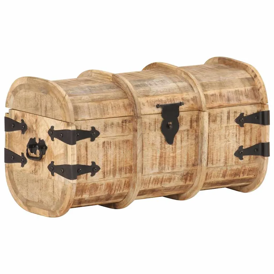 Coffres de rangement 2 pcs Bois de manguier massif - 5