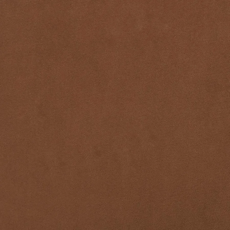 Tabouret rond Marron Velours - 5