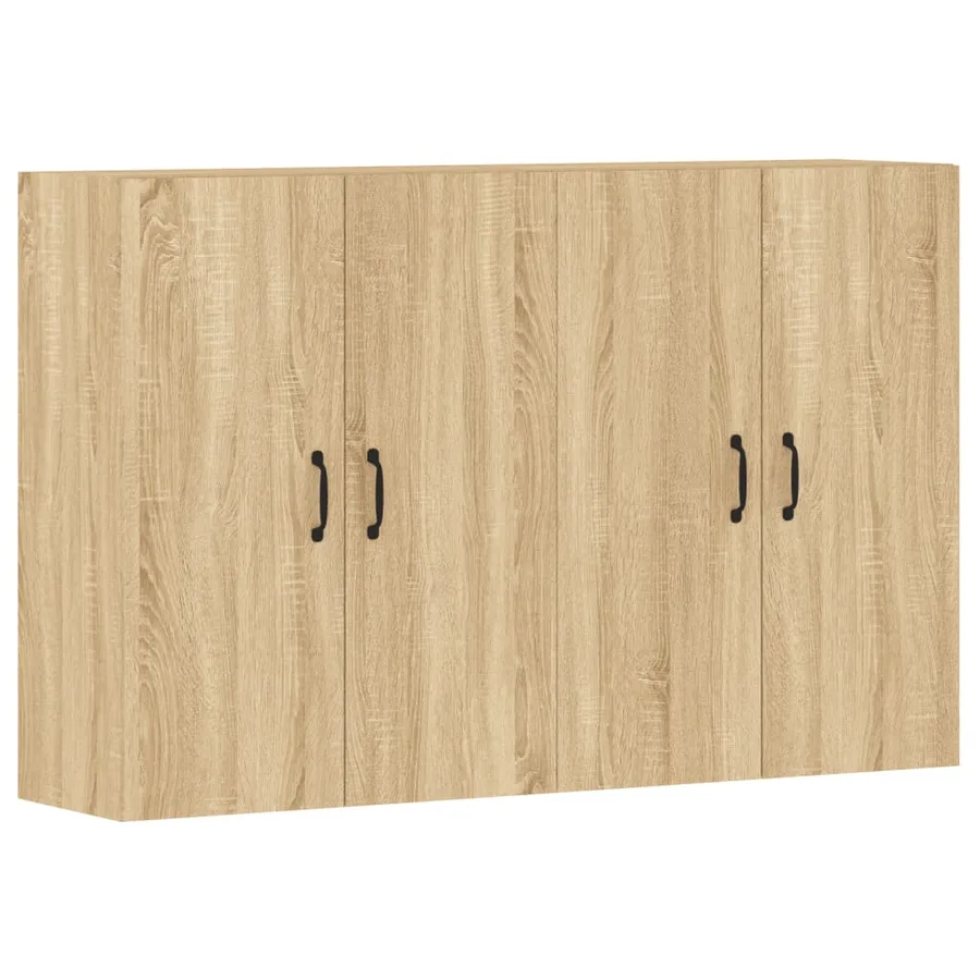 Armoires murales 2 pcs chêne sonoma bois d'ingénierie - 2